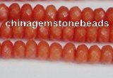 CCN4153 15.5 inches 5*8mm faceted rondelle candy jade beads