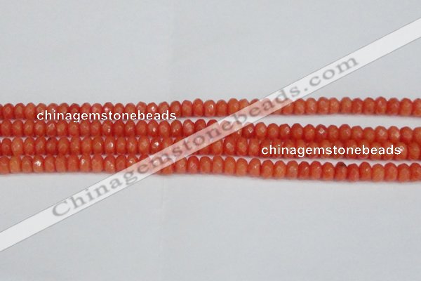 CCN4153 15.5 inches 5*8mm faceted rondelle candy jade beads