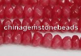 CCN4157 15.5 inches 5*8mm faceted rondelle candy jade beads