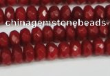 CCN4158 15.5 inches 5*8mm faceted rondelle candy jade beads