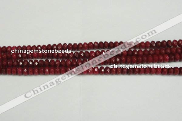 CCN4159 15.5 inches 5*8mm faceted rondelle candy jade beads