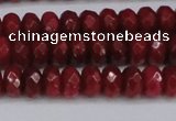 CCN4160 15.5 inches 5*8mm faceted rondelle candy jade beads