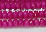 CCN4161 15.5 inches 5*8mm faceted rondelle candy jade beads