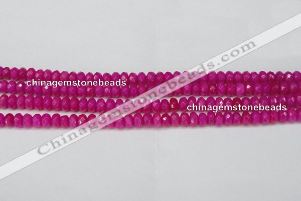 CCN4161 15.5 inches 5*8mm faceted rondelle candy jade beads