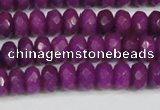 CCN4162 15.5 inches 5*8mm faceted rondelle candy jade beads