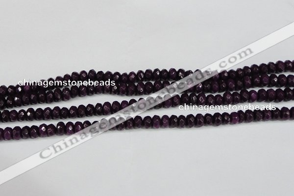 CCN4164 15.5 inches 5*8mm faceted rondelle candy jade beads