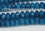 CCN4166 15.5 inches 5*8mm faceted rondelle candy jade beads