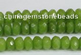 CCN4168 15.5 inches 5*8mm faceted rondelle candy jade beads