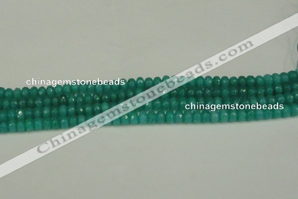 CCN4169 15.5 inches 5*8mm faceted rondelle candy jade beads