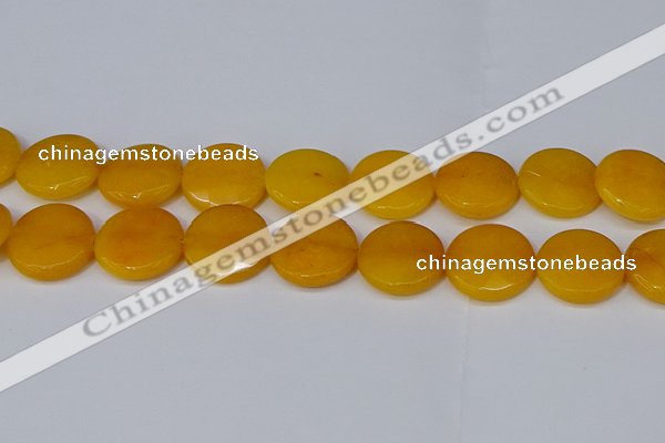 CCN4181 15.5 inches 20mm faceted coin candy jade beads wholesale