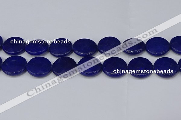 CCN4189 15.5 inches 20mm faceted coin candy jade beads wholesale