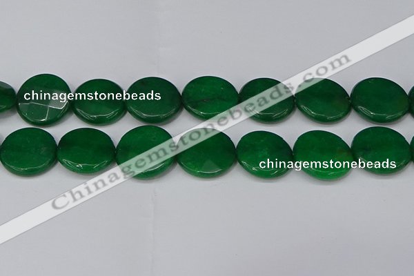 CCN4192 15.5 inches 20mm faceted coin candy jade beads wholesale