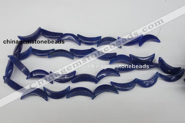 CCN420 15.5 inches 8*30mm curved moon candy jade beads wholesale