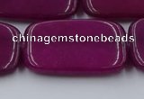 CCN4202 15.5 inches 30*40mm rectangle candy jade beads wholesale