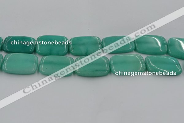 CCN4207 15.5 inches 30*40mm rectangle candy jade beads wholesale