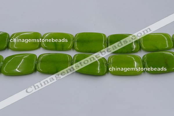 CCN4211 15.5 inches 30*40mm rectangle candy jade beads wholesale