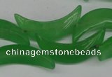 CCN422 15.5 inches 8*30mm curved moon candy jade beads wholesale