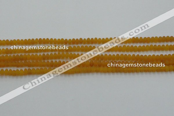 CCN4500 15.5 inches 3*5mm rondelle matte candy jade beads
