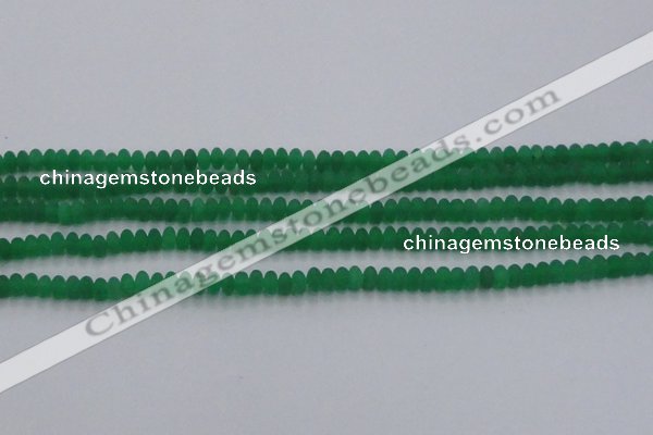 CCN4503 15.5 inches 3*5mm rondelle matte candy jade beads