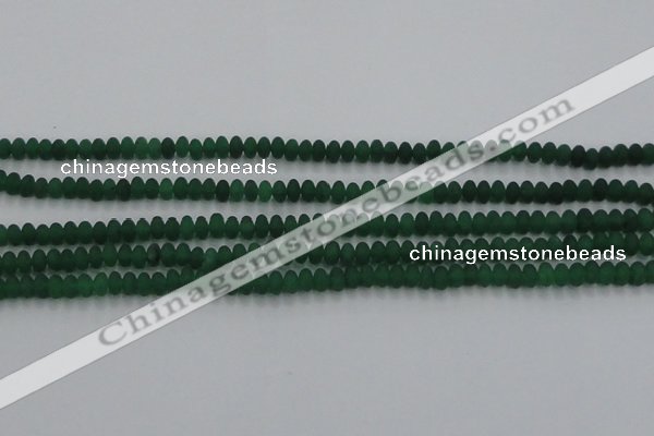 CCN4504 15.5 inches 3*5mm rondelle matte candy jade beads