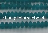 CCN4505 15.5 inches 3*5mm rondelle matte candy jade beads