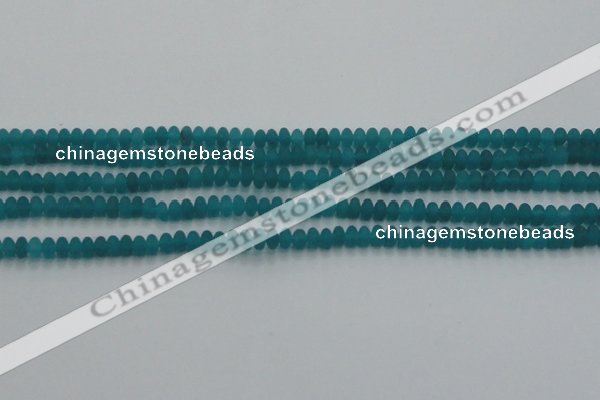 CCN4505 15.5 inches 3*5mm rondelle matte candy jade beads