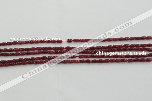 CCN4513 15.5 inches 3*5mm rice candy jade beads wholesale