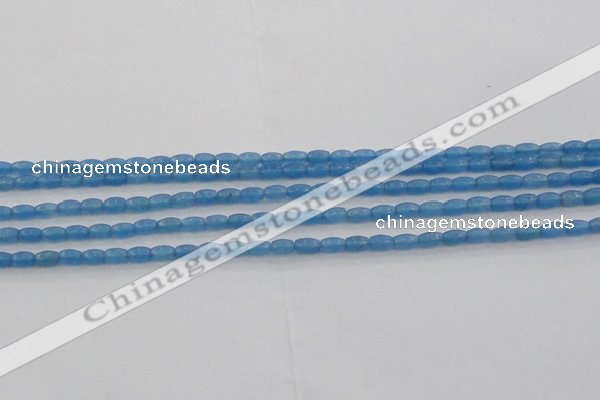 CCN4514 15.5 inches 3*5mm rice candy jade beads wholesale