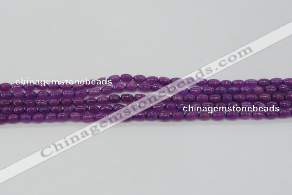 CCN4519 15.5 inches 4*6mm rice candy jade beads wholesale