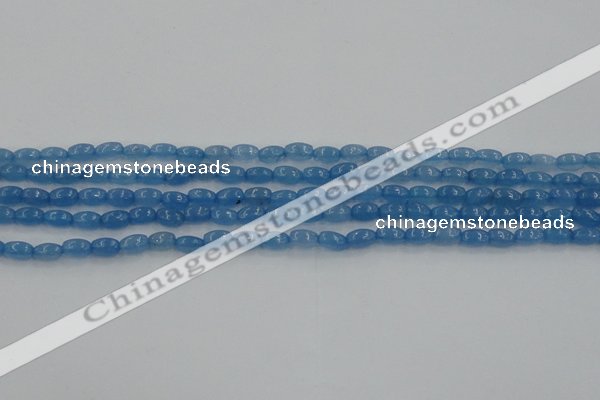 CCN4521 15.5 inches 4*6mm rice candy jade beads wholesale