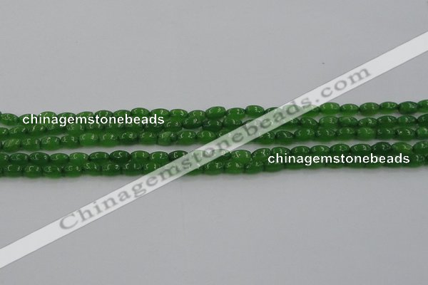 CCN4523 15.5 inches 4*6mm rice candy jade beads wholesale