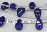 CCN455 15.5 inches Top-drilled 8*12mm teardrop candy jade beads
