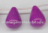 CCN467 15.5 inches Top-drilled 18*25mm teardrop candy jade beads