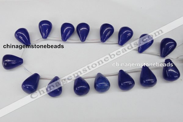 CCN468 15.5 inches Top-drilled 18*25mm teardrop candy jade beads