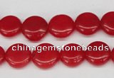 CCN476 15.5 inches 12mm flat round candy jade beads wholesale