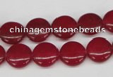 CCN477 15.5 inches 12mm flat round candy jade beads wholesale