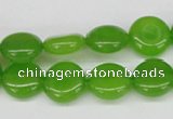 CCN481 15.5 inches 12mm flat round candy jade beads wholesale