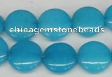 CCN490 15.5 inches 16mm flat round candy jade beads wholesale