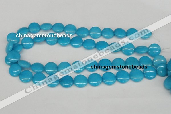 CCN490 15.5 inches 16mm flat round candy jade beads wholesale