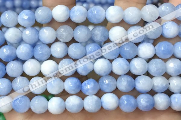 CCN5051 15.5 inches 8mm & 10mm faceted round candy jade beads