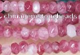 CCN5105 15 inches 3*4mm faceted rondelle candy jade beads