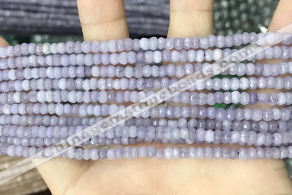 CCN5108 15 inches 3*4mm faceted rondelle candy jade beads