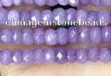 CCN5109 15 inches 3*4mm faceted rondelle candy jade beads