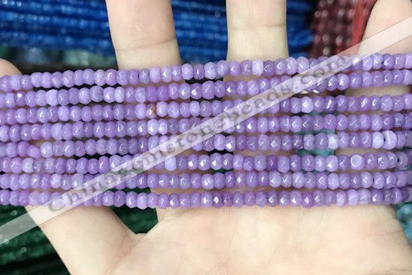 CCN5109 15 inches 3*4mm faceted rondelle candy jade beads