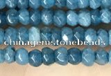 CCN5113 15 inches 3*4mm faceted rondelle candy jade beads