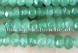 CCN5118 15 inches 3*4mm faceted rondelle candy jade beads