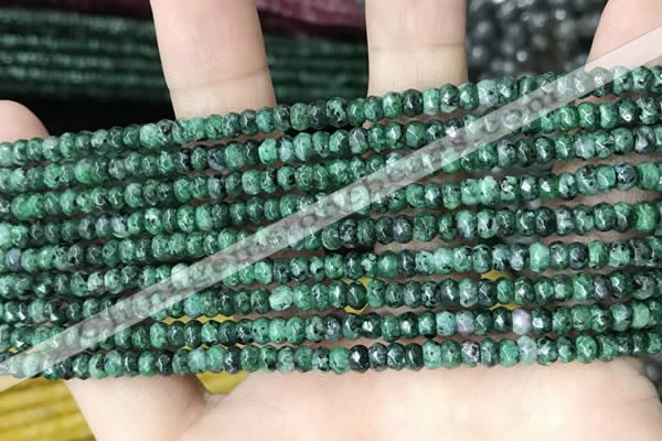 CCN5125 15 inches 3*4mm faceted rondelle candy jade beads