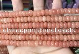 CCN5137 15 inches 5*8mm faceted rondelle candy jade beads