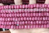 CCN5141 15 inches 5*8mm faceted rondelle candy jade beads