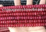 CCN5143 15 inches 5*8mm faceted rondelle candy jade beads